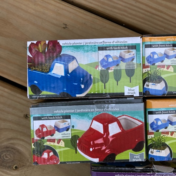 NIB Chevy Truck Camper & Hitch Planter Pots - Picture 2 of 8